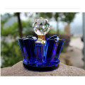 Alta qualidade azul garrafa de perfume de cristal para o presente e decoração favores CP-007